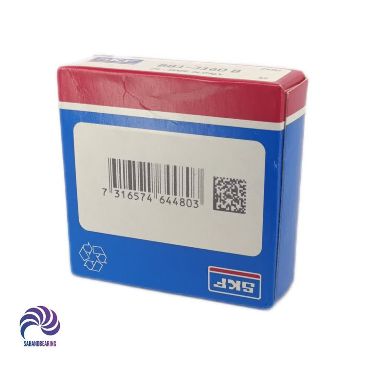 قیمت و خرید بلبرینگ گیربکس 206 تک خار کد BB1 3160 برند SKF اصلی ساخت ایتالیا