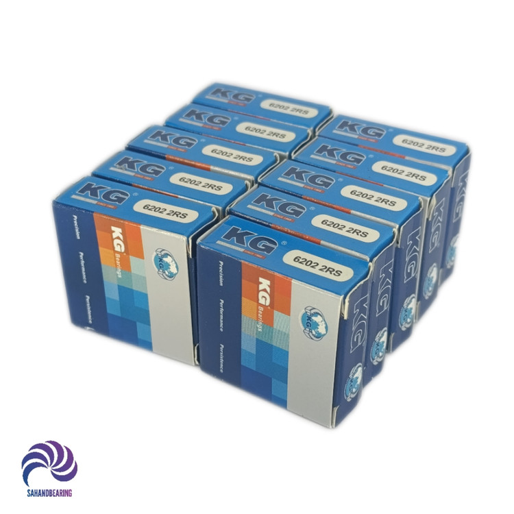 قیمت و خرید بلبرینگ 6202 واشرلاستیکی برند KG دست 10 عددی