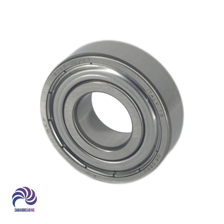 قیمت،خرید و مشخصات بلبرینگ 6203 واشر فلزی دور بالا برند SKF اصلی ساخت ایتالیا