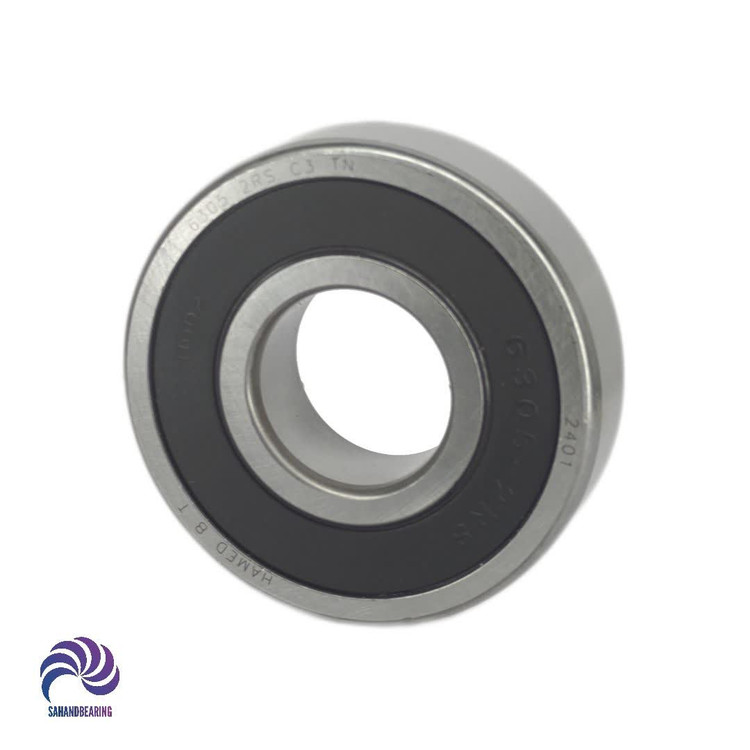 قیمت و خرید بلبرینگ 6305 واشر لاستیکی دور بالا برند حامد