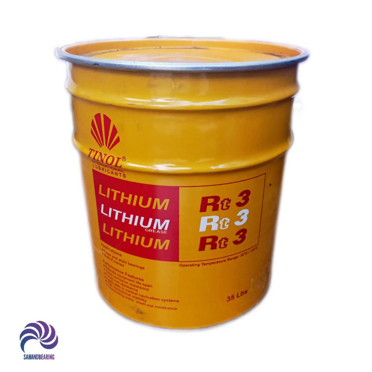قیمت و خرید گریس نسوز پایه لیتیم مدل RT3 برند TINOL وزن 16 کیلوگرم با گارانتی اصالت کالا | سهند بلبرینگ