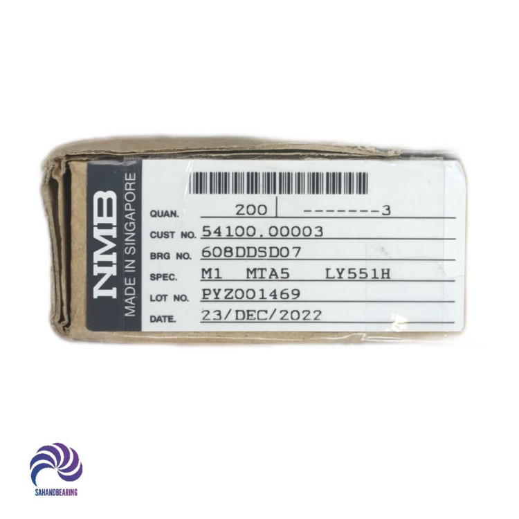 قیمت و خرید بلبرینگ 608 2RS دور بالا برند NMB اصلی بسته 200 عددی