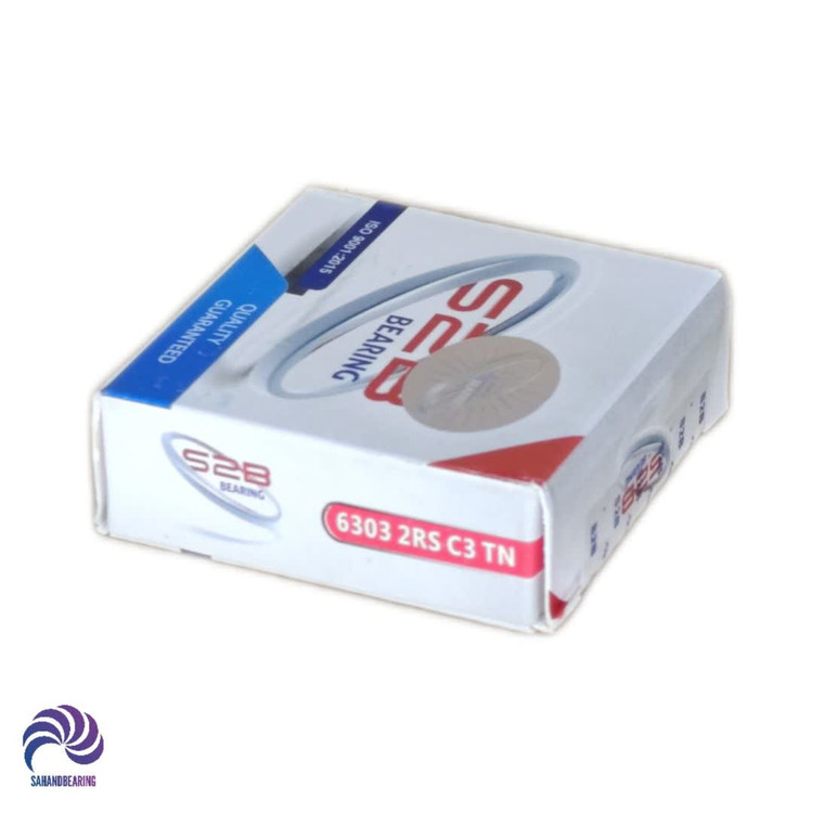 قیمت و خرید بلبرینگ 6303 2RS دور بالا سبد فیبر برند S2B | سهند بلبرینگ
