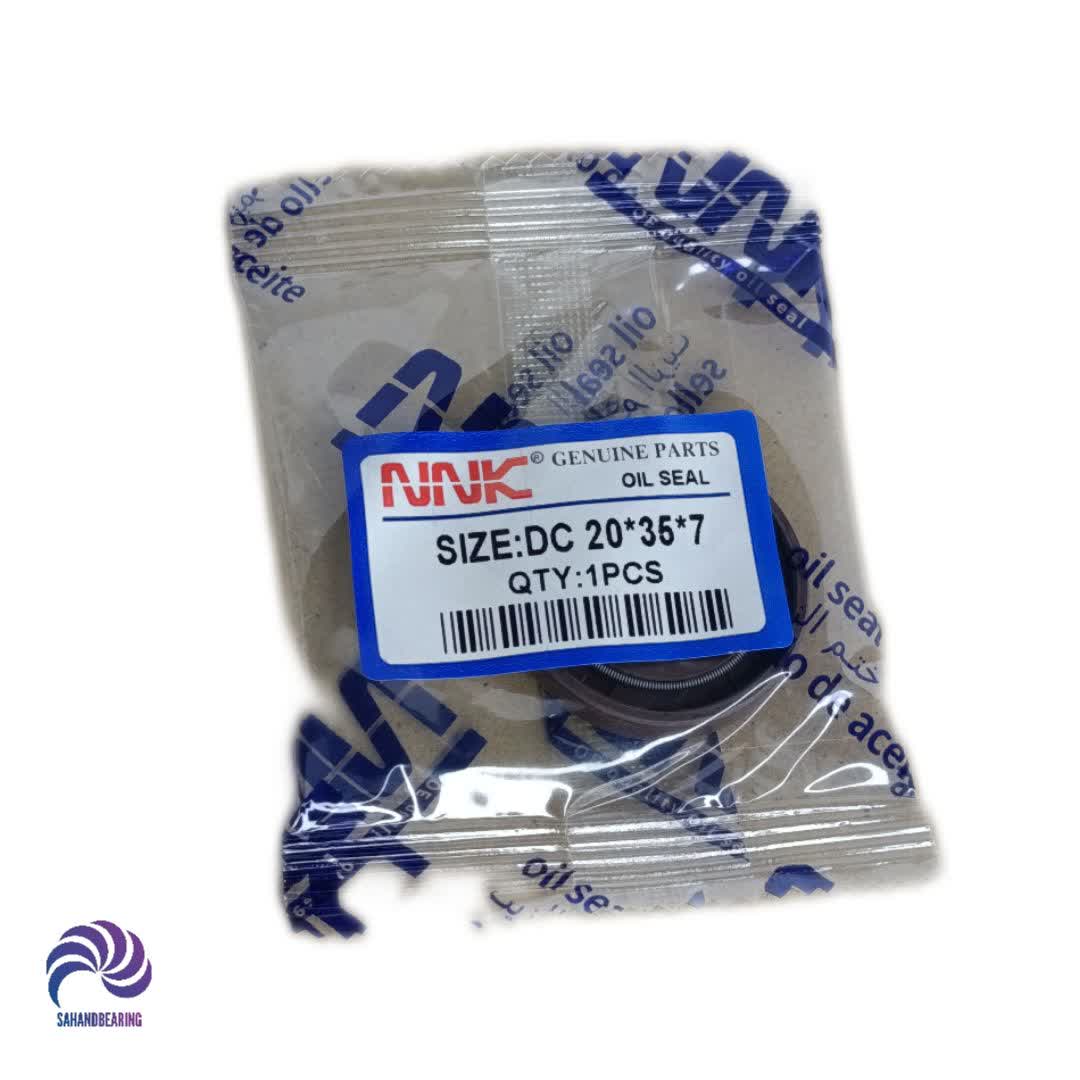 قیمت و خرید کاسه نمد پمپ هیدرولیک تیبا 8*35*20 دو فنر NNK تایوان | سهند بلبرینگ