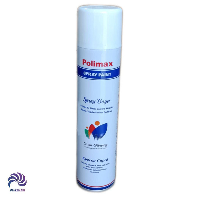 قیمت و خرید اسپری رنگ سفید پلی مکس حجم 300 میلی لیتر | سهند بلبرینگ