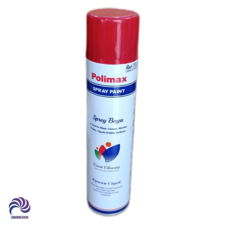 قیمت و خرید اسپری رنگ قرمز پلی مکس حجم 300 میلی لیتر | سهند بلبرینگ