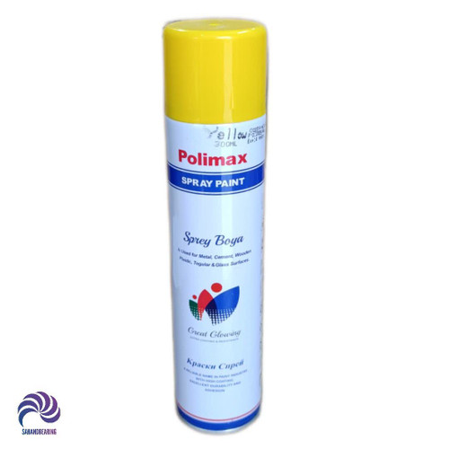 قیمت و خرید اسپری رنگ زرد پلی مکس حجم 300 میلی لیتری | سهند بلبرینگ