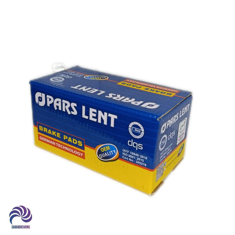 قیمت و خرید لنت ترمز جلو پژو 206 تیپ 2 و 3 مدل 1380-1392 برند پارس لنت