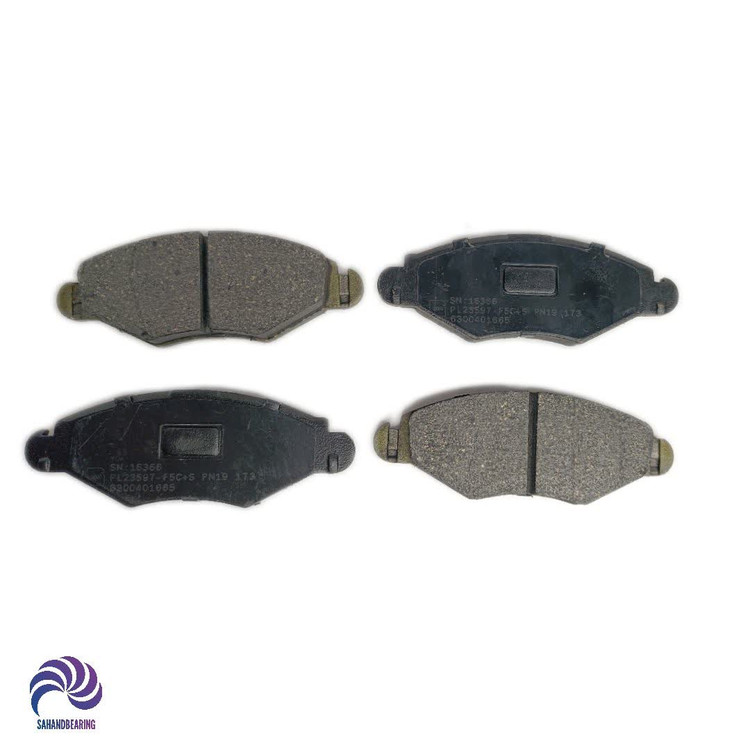 قیمت و خرید لنت ترمز جلو پژو 206 تیپ 2 و 3 مدل 1380-1392 برند پارس لنت