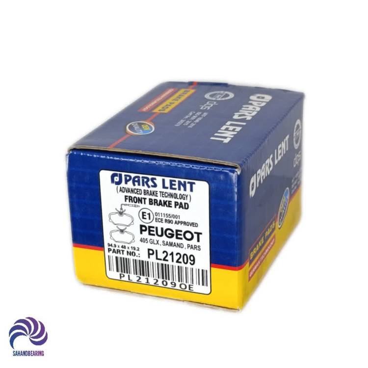 قیمت و خرید لنت ترمز جلو پژو 405 کد PL 21209 برند پارس لنت