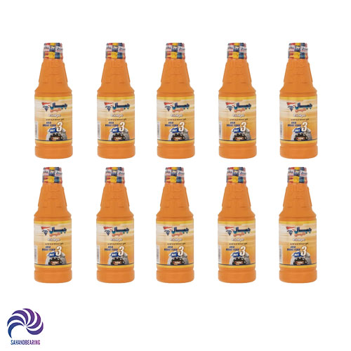 روغن ترمز خودرو جبال شیمی مدل مرسده DOT3 حجم 250 میلی لیتر دست 10 عددی