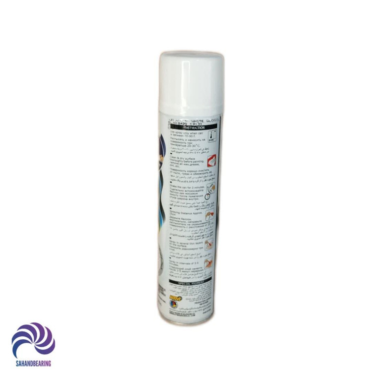 قیمت و خرید اسپری رنگ سفید گل پخش حجم 300 میلیلیتری | سهند بلبرینگ