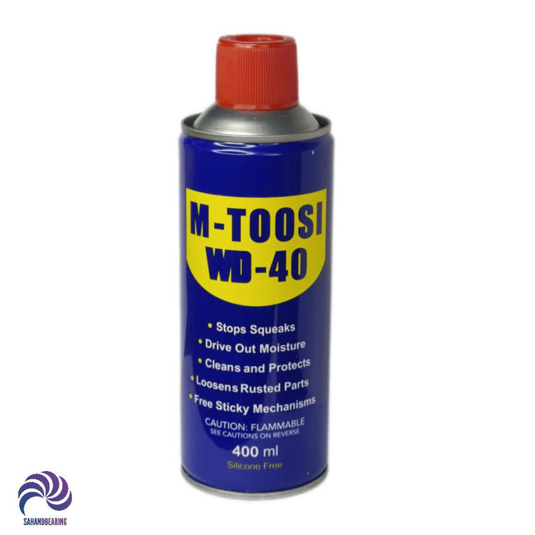 قیمت و خرید اسپری روان کننده WD-40 برند M-TOOSI حجم 450 میلی لیتر دست 24 عددی | سهند بلبرینگ