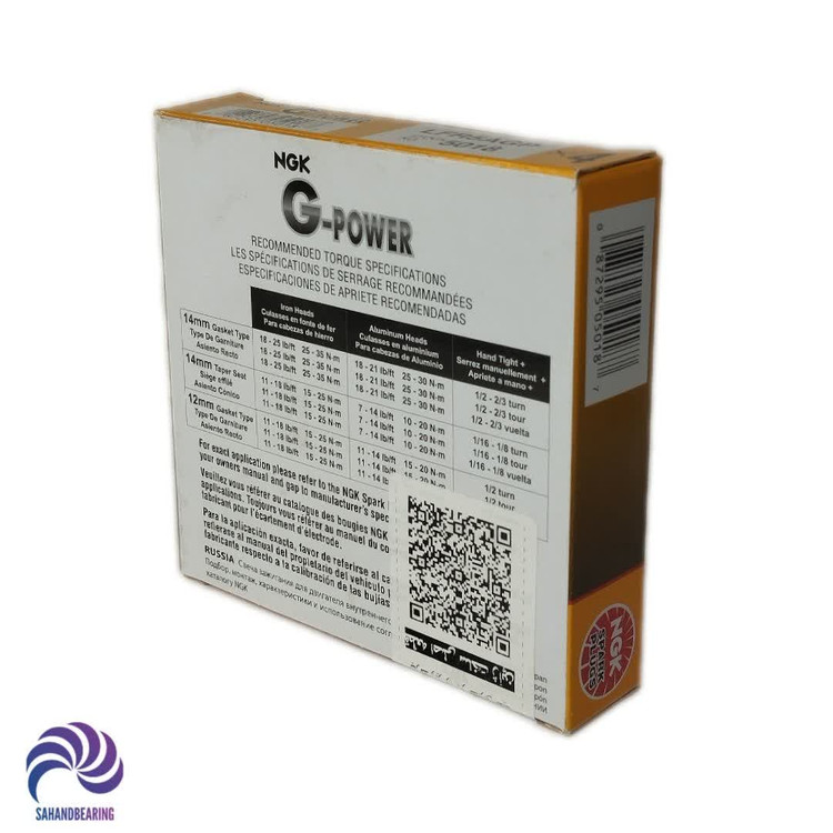 شمع پایه بلند سوزنی (یورو 4) مدل G-POWER برند NGK ژاپن اصلی بسته 4 عددی