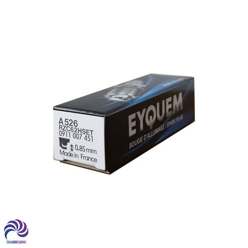 قیمت ، خرید و مشخصات شمع خودرو اکیوم مدل تیوفایو کد RZC62HSET پایه بلند مناسب پژو 206 تیپ 5 و 207 چهار عددی