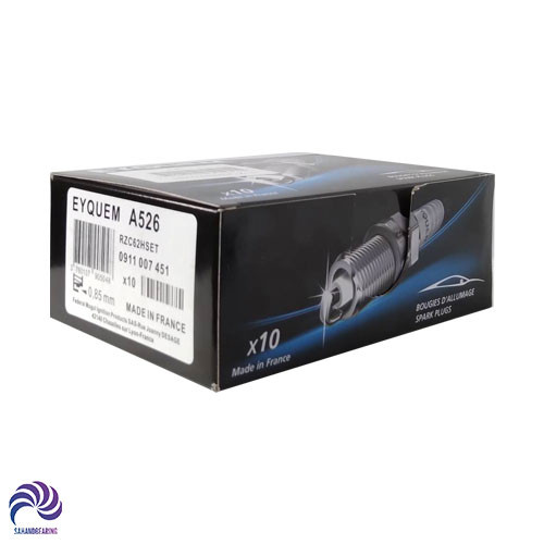 قیمت ، خرید و مشخصات شمع خودرو اکیوم مدل تیوفایو کد RZC62HSET پایه بلند مناسب پژو 206 تیپ 5 و 207 چهار عددی