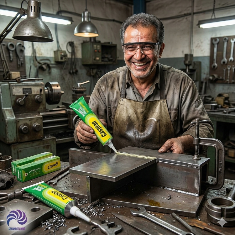 قیمت و خرید چسب آهن کاسپین مدل Metal plast New حجم ۱۰۰ میلیلیتر | سهند بیرینگ