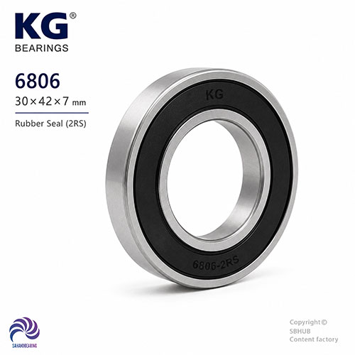 قیمت و خرید بلبرینگ 6806 واشر لاستیکی برند KG