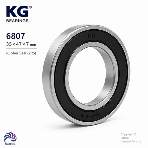 قیمت و خرید بلبرینگ 6807 واشر لاستیکی برند KG
