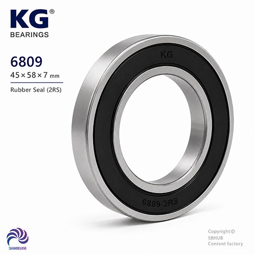 قیمت و خرید بلبرینگ 6809 واشر لاستیکی برند KG