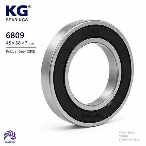 قیمت و خرید بلبرینگ 6809 واشر لاستیکی برند KG