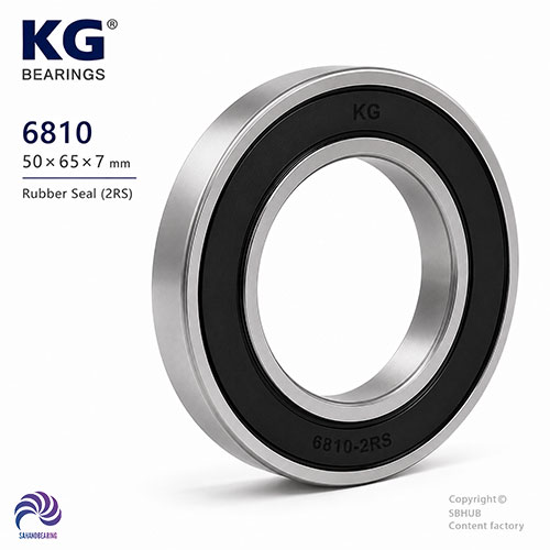 قیمت و خرید بلبرینگ 6810 واشر لاستیکی برند KG