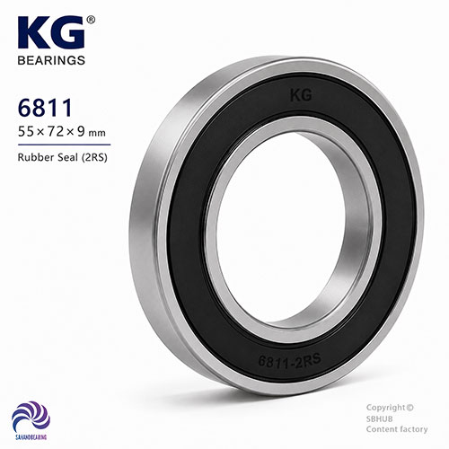 قیمت و خرید بلبرینگ 6811 واشر لاستیکی برند KG