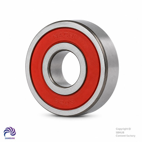 قیمت و خرید بلبرینگ 6203 واشر لاستیکی برند NACHI ژاپن اصلی