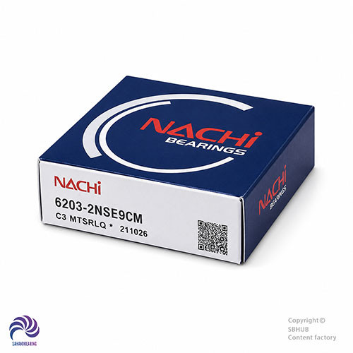 قیمت و خرید بلبرینگ 6203 واشر لاستیکی برند NACHI ژاپن اصلی